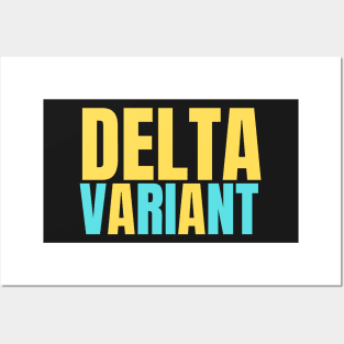 Delta variant funny covid design Posters and Art